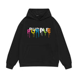 Purple Brand Hoodie Fashion Loose Hooded Sweater