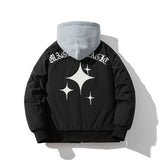 Mens Vintage Jackets vintage jacket baseball jersey cotton jacket couple hooded