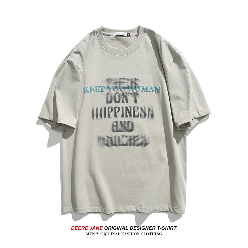 Men's T-Shirts Short-Sleeved T-shirt Men's Summer Loose Casual
