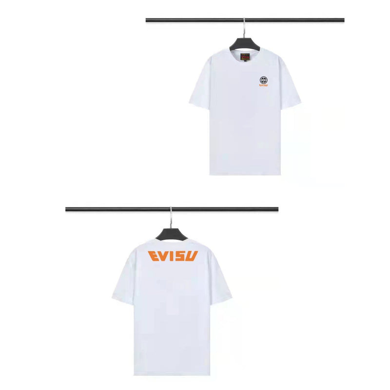 Evisu T Shirts Loose and Versatile Unisex T Shirts