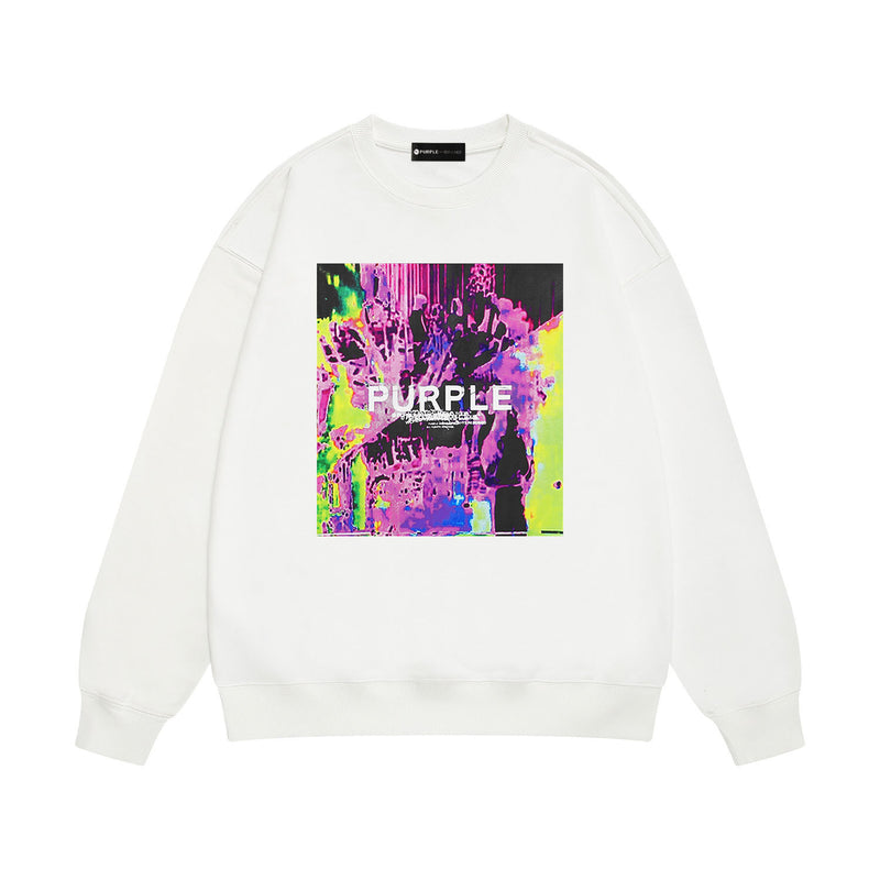 Purple Brand Sweatshirt Loose Crew Neck Sweater