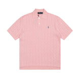 Ralph Lauren Knitted sweaters Ralph Lauren Knitted Short Sleeved Shirt POLO Lapel Knitted Short Sleeve Small Twist Lapel T-Shirt