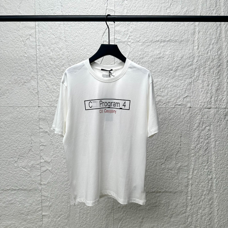 Cp Company T Shirts Summer Crew Neck Casual Cotton Short Sleeves