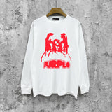 Purple Brand Long Sleeve T-Shirt Fashion Loose Long Sleeve Top