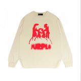 Purple Brand Long Sleeve T-Shirt Fashion Loose Long Sleeve Top