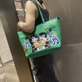 Chh Chrome Heart Leather Bag Embroidered Shoulder Bag Tote Bag