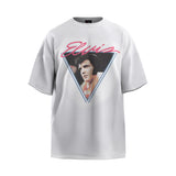Unisex T-Shirts Loose Cotton Casual Elvis Portrait Print T-Shirt