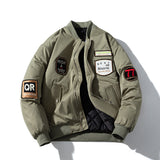 Mens Vintage Jackets Couple Oversize Flight Suit