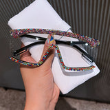 Trendy punk glasses retro one-piece uv protection