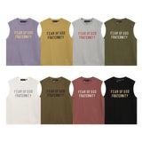 Fog Essentials tank spring summer FOG letter crew neck vest