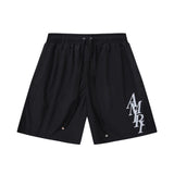 Amiri shorts drawstring slacks alphabet shorts