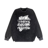 Purple Brand Distressed Long Sleeve Shirt Fashion Distressed Loose Long-sleeved Top