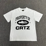Corteiz T Shirt Vintage Printed Men and Women Loose Casual