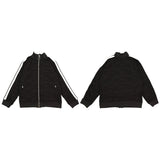 Palm Angle Sweatshirt Palm Angels Striped Stand Collar Jacket for Men and Women Couple Loose Sports Jacket