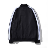 Palm Angle Sweatshirt Black and White Striped Men's and Women's Loose Sports and Leisure Jacket