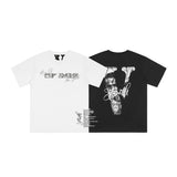 Vlone T Shirts Loose Teen Cotton Men's Half Sleeve Wear T-shirt