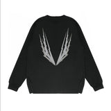 Purple Brand Long Sleeve T-Shirt Fashion Loose Long Sleeve Top