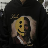 Mens Vintage T-Shirts SAINT MICHAEL print vintage hooded sweater