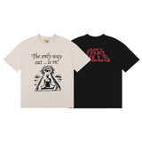Gallery Dept T Shirt Gallery Dept Printed Short Sleeve T-shirt Loose BF Men and Women Base Tee
