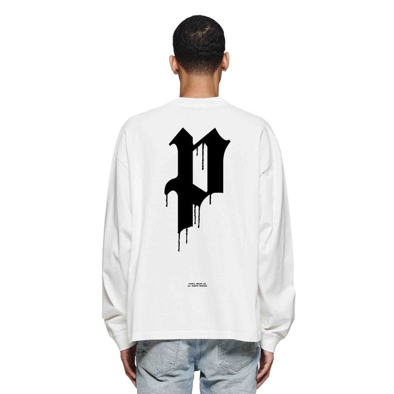 Purple Brand Long Sleeve T-Shirt Fashion Loose Long Sleeve Top
