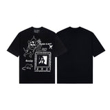 ERD T Shirts Short Sleeve Printed Loose Casual