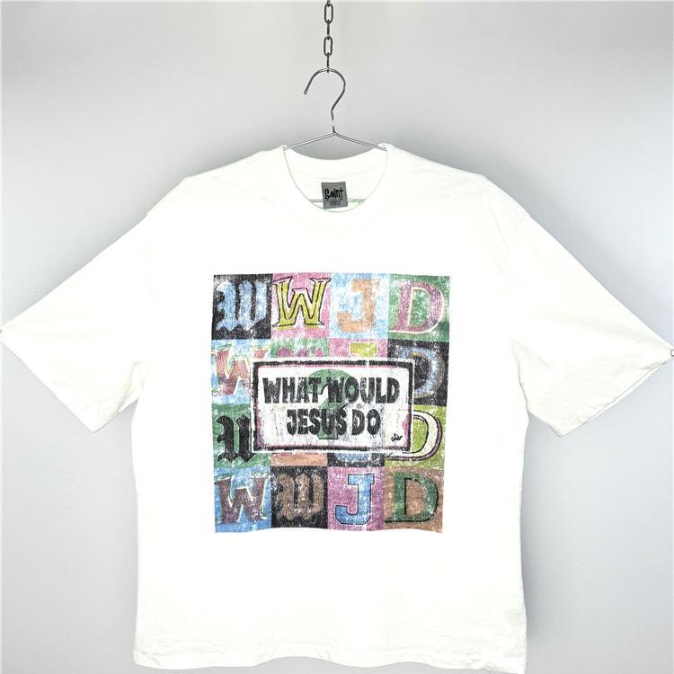 Men Vintage T-Shirts Pop Artist Co-branded with WWJD