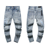 Amiri Jeans Trendy Fake Ripped Jeans