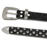 Hip-hop punk rhinestone belt punk style