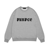 Purple Brand Sweatshirt Loose Crew Neck Sweater