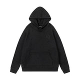 Amiri Hoodie AMI logo embroidered hooded sweater with holes