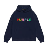 Purple Brand Hoodie Fashion Loose Hooded Sweater