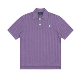 Ralph Lauren Knitted sweaters Ralph Lauren Knitted Short Sleeved Shirt POLO Lapel Knitted Short Sleeve Small Twist Lapel T-Shirt