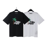 Palm Angels T Shirts Coconut Letter Logo Short Sleeve T-Shirt