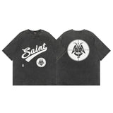 Mens Vintage T-Shirts Saint Michael High Street T-Shirt Washed and Old Short Sleeves