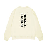 Purple Brand Sweatshirt Loose Crew Neck Sweater
