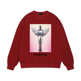Purple Brand Sweatshirt Loose Crew Neck Sweater