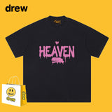 Drew T Shirts Smiley Face Letter Printing