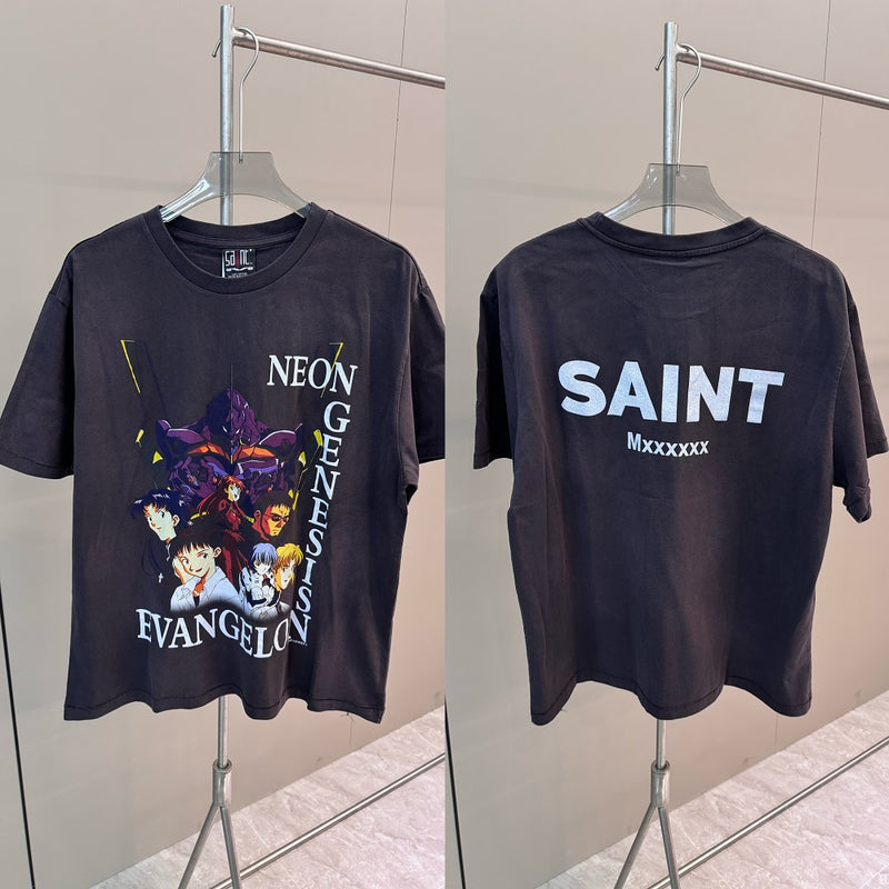 Men Vintage T-Shirts "Neon Genesis Evangelion" Saint Michael Tee