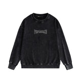 Purple Brand Distressed Sweatshirt Retro Vintage Crew Neck Sweater