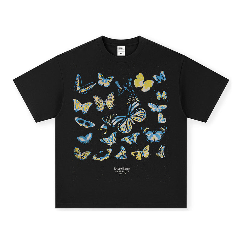 Vintage T-shirts Printed Short Sleeve T-Shirts Washed and Old Fall