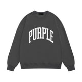 Purple Brand Sweatshirt Loose Crew Neck Sweater