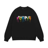 Purple Brand Sweatshirt Loose Crew Neck Sweater