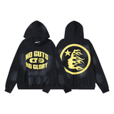 HS JacketsHS Hoodie & Pants Wash Old Vintage Men's and Women's Loose Casual Sweater Sweatpants