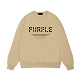 Purple Brand Sweatshirt Loose Crew Neck Sweater