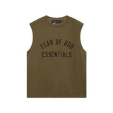 Fog Essentials tank summer FOG letter round neck pullover vest
