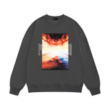 Purple Brand Sweatshirt Loose Crew Neck Sweater
