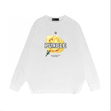Purple Brand Long Sleeve T-Shirt Fashion Loose Long Sleeve Top