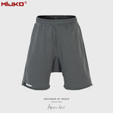 MIJKO Mens Shorts Knife Cut Cotton Shorts