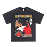 Kendrick Lamar T Shirts Cotton Hip Hop Rap Loose Short Sleeves