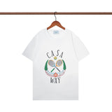 Casablanca T Shirts Crew Neck Loose Cotton Tee